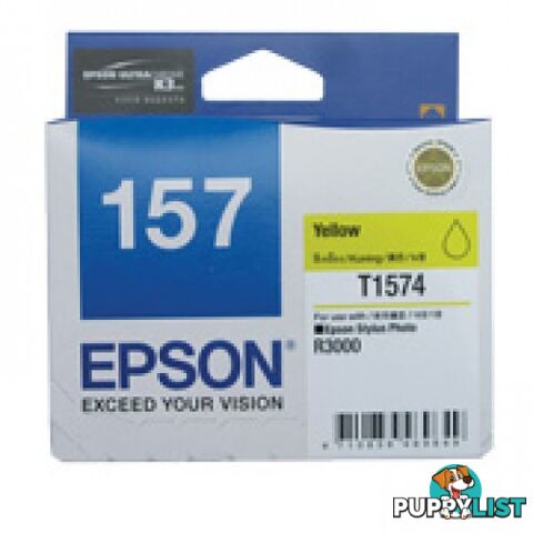 EPSON 157 C13T157490 YELLOW  Ink Cartridge 157 for Stylus Photo R3000 - Epson - EPSON 157 YELLOW - 0.00kg