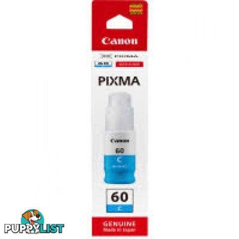 Canon GI-61C Cyan ink bottle For Endurance G3625 G3620 G3660 - Canon - GI-61 CYAN - 0.00kg