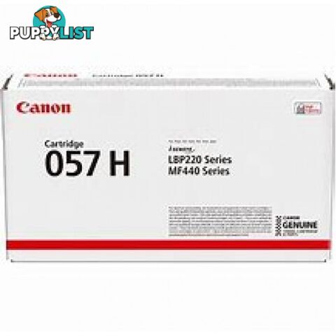 Canon Cartridge 057II H/Yield BLACK Toner Cartridge for LBP228x LBP226DW MF449X MF445dw - Canon - Cartridge 057II - 0.12kg