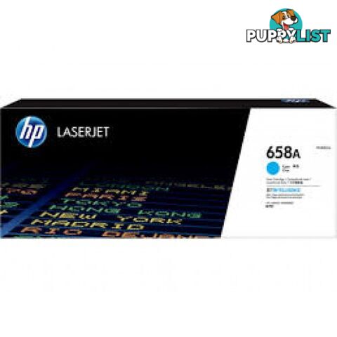 Hewlett-Packard W2001A Cyan Toner [#658A] for M751dn A3 - Hewlet Packard - HP W2001A CYAN - 0.94kg