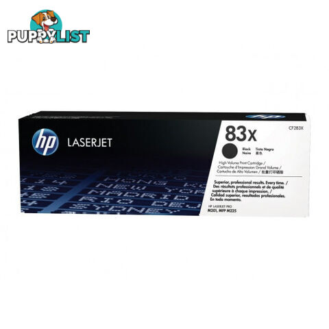 Hewlett-Packard CF283X Black Toner [#83X] for M225 - Hewlet Packard - HP CF283X BLACK - 0.11kg