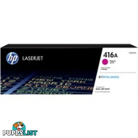 Hewlett-Packard W2041A Cyan Toner [#416A] - Hewlet Packard - HP W2041A CYAN - 0.94kg