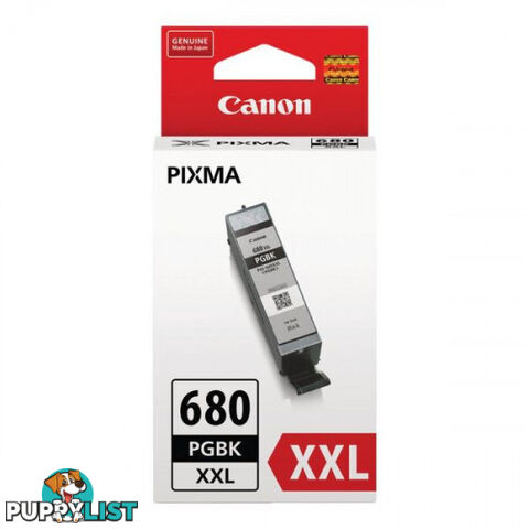 Canon PGI-680XXL Super High Yield BLACK INK CARTRIDGE for TS9565 TR8560 - Canon - PGI-680XXL Black - 0.00kg