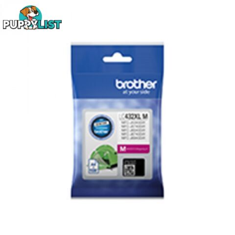 Brother LC432XL H/Y Magenta Ink Cartridge for MFC-J5340dw MFC-J7440dw MFC-J6540dw MFC-J6740dw MFC-J6940dw - Brother - LC432XL Magenta - 0.60kg