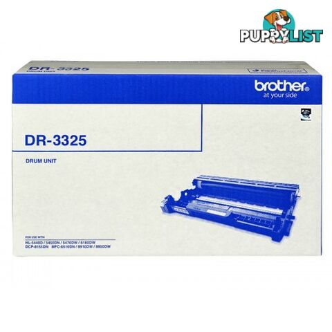 Brother DR-3325 Drum Unit for HL-5440 HL-5450 HL-6180 MFC-8910 MFC-8950 - Brother - DR-3325 - 0.50kg