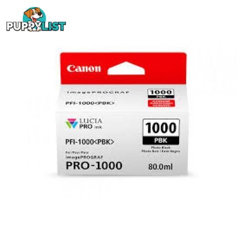 Canon PFI-1000 Pigment Ink for PRO-1000 Blue - Canon - PFI-1000 Blue - 0.00kg