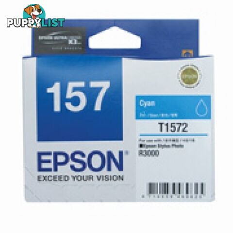 EPSON 157 C13T157290 CYAN Ink Cartridge 157 for Stylus Photo R3000 - Epson - EPSON 157 CYAN - 0.00kg