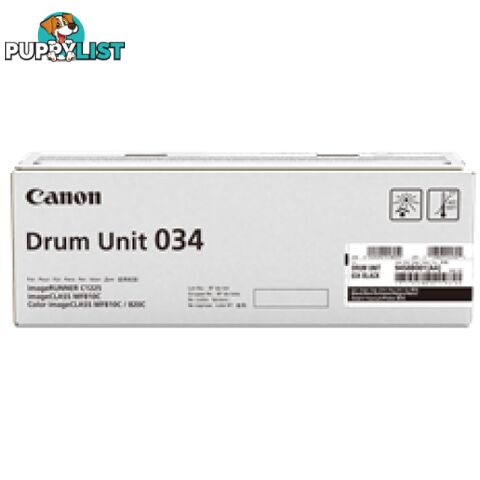 Canon Cartridge 034BkD Black Drum Unit for MF810cdn - Canon - Cartridge 034BKD - 0.00kg