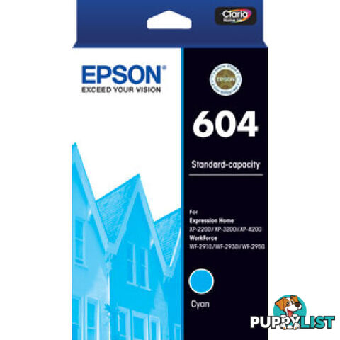 Epson C13T10H292 Cyan ink cartridge 604XL - Epson - Epson 604XL Cyan - 0.20kg