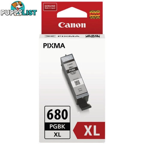 Canon PGI-680XL High Yield BLACK INK CARTRIDGE for TS-9565 TS-6160 TR-8560 - Canon - PGI-680XL Black - 0.00kg