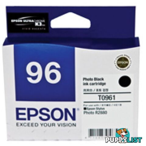 Epson C13T096190 PHOTO BLACK 96 - Epson - Epson T0961 BLACK - 0.00kg