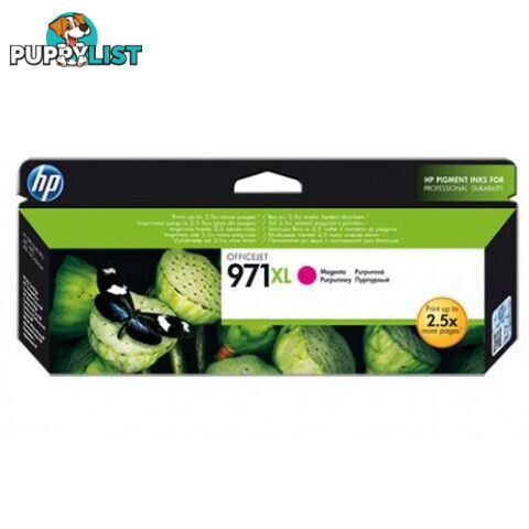 Hewlett Packard HP-971XL M Magenta Ink HIGH YIELD - Hewlet Packard - HP 971XL M - 0.00kg