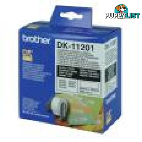 Brother DK-11204 White Multi-Purpose Labels, 17x54mm 400 Labels per Roll - Brother - DK-11204 - 0.14kg