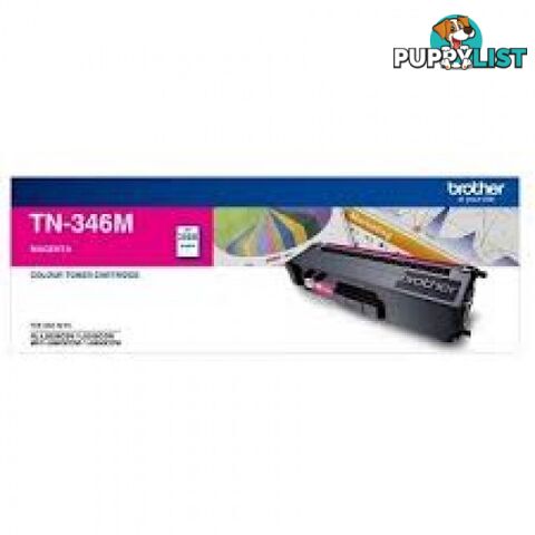 Brother TN-346M Magenta Toner High Yield for HL-L8250 HL-L8350 MFC-L8600 MFC-L8850 - Brother - TN-346M - 0.87kg