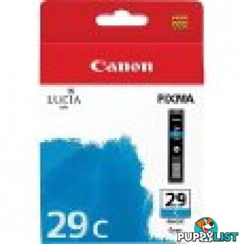 Canon PGI-29C Pigment Cyan  Ink - Canon - PGI-29C - 0.20kg