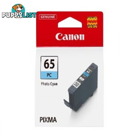 Canon CLI-65 Photo Cyan Ink Cartridge for PRO-200 - Canon - CLI-65 Photo Cyan - 0.04kg