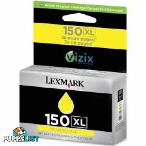 Lexmark #150 14N1618AAN YELLOW HIGH yield Ink - Lexmark - LX 150XL YELLOW - 0.00kg