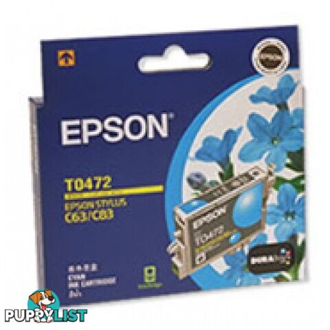 Epson C13T047290 CYAN Ink Cartridge T0-472 - Epson - EPSON C13T047290 T0472 - 0.00kg