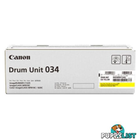 Canon Cartridge 034YD Yellow Drum Unit for MF810cdn - Canon - Cartridge 034YD - 0.00kg