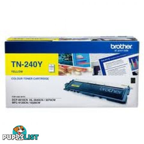 Brother TN-240Y Yellow Toner HL-3070 MFC9320 MFC9325 - Brother - TN-240Y - 0.76kg