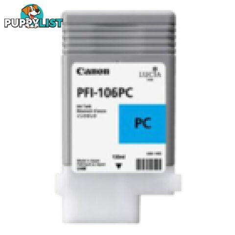 Canon Prograf 6300 6350 6400 6450 PFI-106 Photo Cyan Ink - Canon - PFI-106 Photo Cyan - 0.00kg