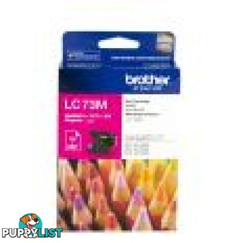 Brother LC73M Magenta Ink cartridge for MFC-J6510 MFC-J6710 MFC-J8125DW DCP-J925DW - Brother - LC73M - 0.06kg