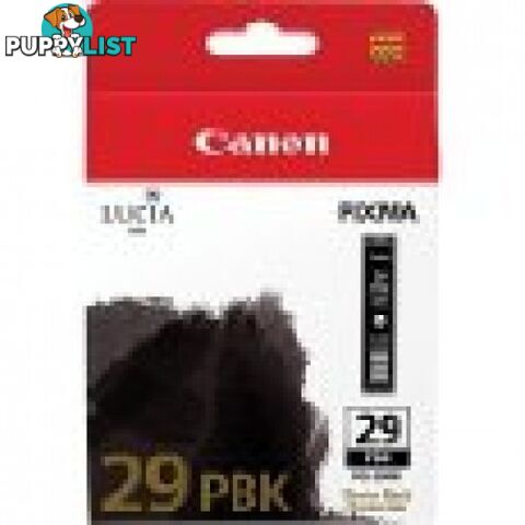 Canon PGI-29PBK Pigment Photo Black Ink - Canon - PGI-29PBK - 0.20kg