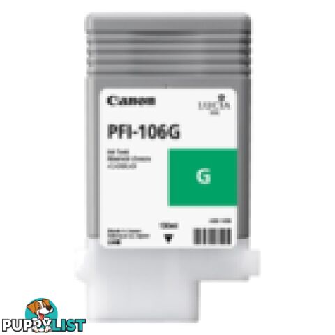 Canon Prograf 6300 6350 6400 6450 PFI-206 Green Ink - Canon - PFI-206 Green - 0.00kg