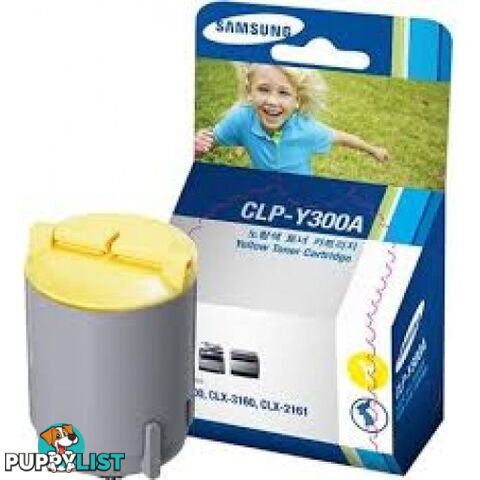 Samsung CLP-300Y 300-SERIES YELLOW Toner - Samsung - SAMSUNG 300 YELLOW - 1.00kg