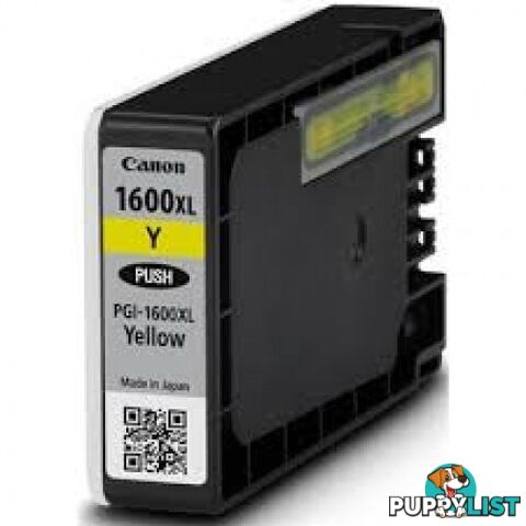 Canon PGI-1600XLY Pigment Yellow Ink - Canon - PGI-1600XLY - 0.20kg