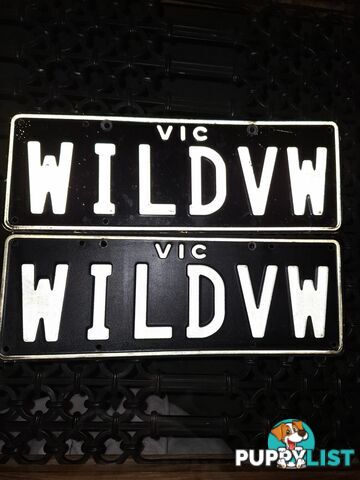 Volkswagon Custom number plates