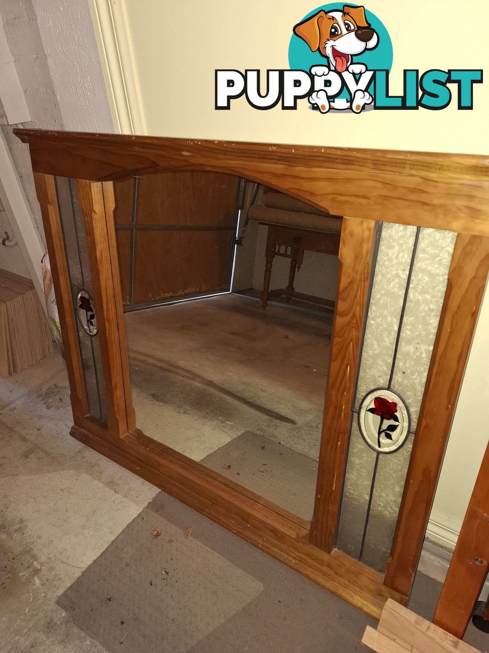 Large antique mirror