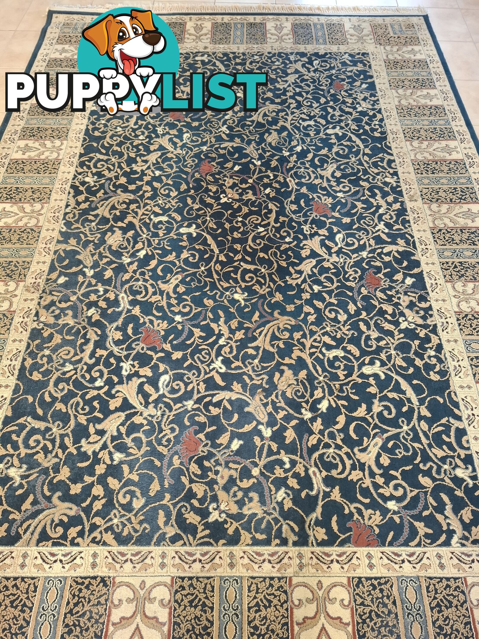Large Persian style floor rug