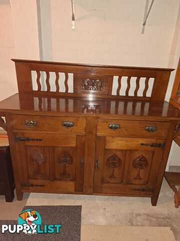 Antique sideboard cabinet
