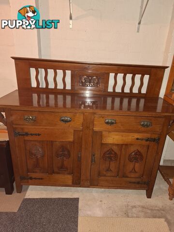 Antique sideboard cabinet