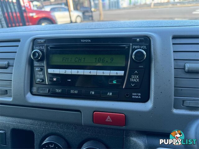 2011 TOYOTA HIACE LWB TRH201RMY11UPGRADE 4D VAN