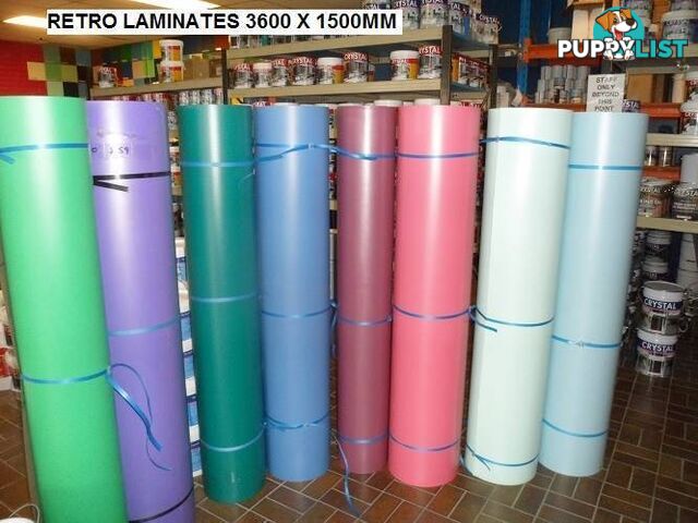 RETRO COLOURED LAMIANTE SHEETS HARD TO FIND