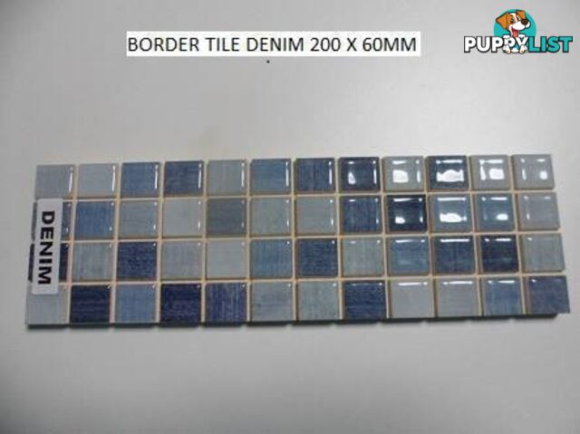 DECORATIVE TILE FREEZE DENIM 200 X 60 BORDER OTHERS IN STOCK