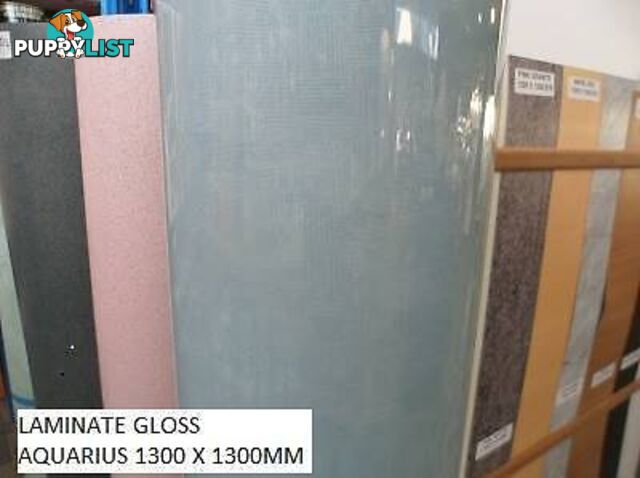 LAMINATE AQUAIRUS GLOSS 1300 X 1300 SQUARE SHEETS MANY OTHERS