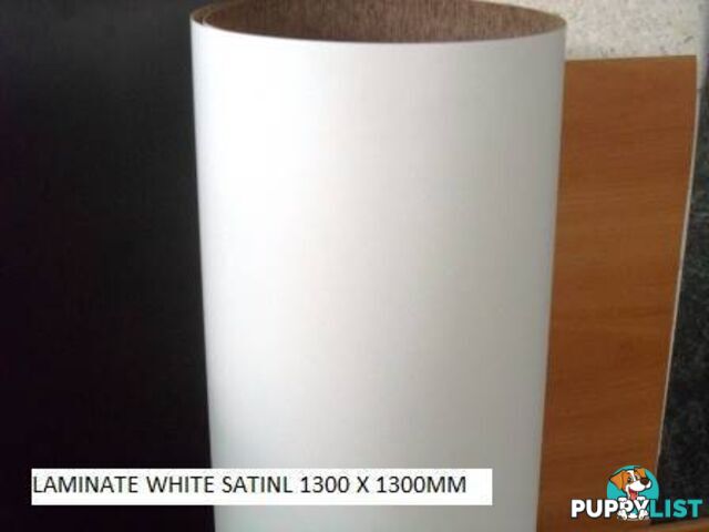 LAMINATE WHITE FOR LINING WALLS, TABLES, BENCHES, DOORS, SHELVING