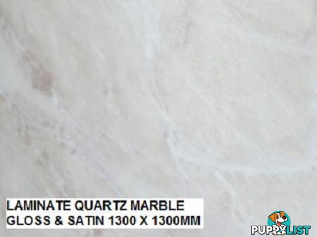 QUARTZ MARBLE LAMIANTE SHEETS 1300 X 1300MM SATIN