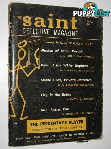 The Saint Detective Magazine June 1959 - Simon Templer Series  - Charteris Leslie - 1959