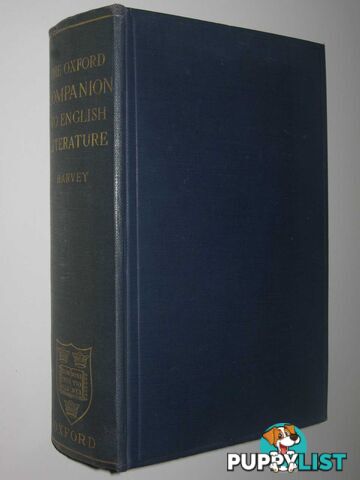 The Oxford Companion to Australian Literature  - Wilde William H. & Hooton, Joy & Andrews, Barry - 2000