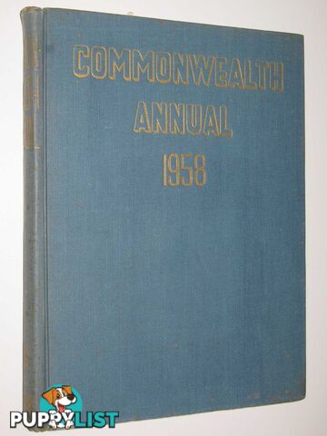 Commonwealth Annual 1958  - Clair Colin - 1958