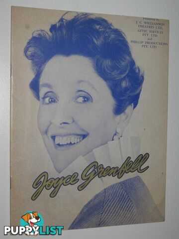 Joyce Grenfell, the Peerless Solo Artist 1969 Tour Program  - Author Not Stated - 1969