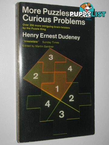 More Puzzles And Curious Problems  - Dudeney Henry Ernest - 1970