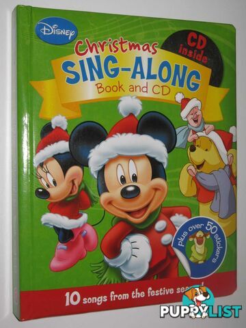 Disney Christmas Sing-Along Book and CD  - Author Not Stated - 2014