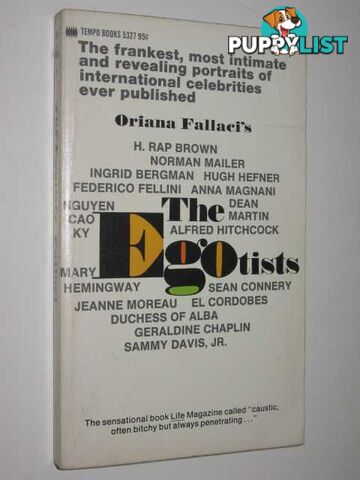 The Egotists  - Fallaci Oriana - 1969