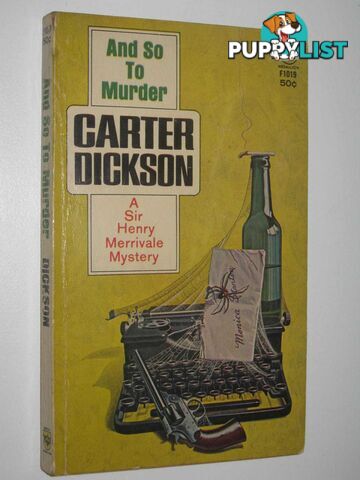 And So To Murder  - Dickson Carter - 1965