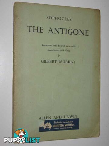 The Antigone  - Sophocles - 1954